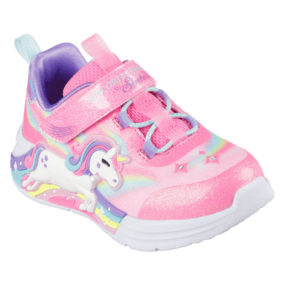 Skechers Infants S Lights Unicorn Chaser - Pink Multi