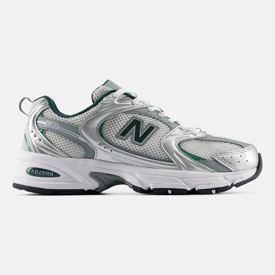 Unisex New Balance 530 Mesh Trainers - Silver Metallic with Grey Matter