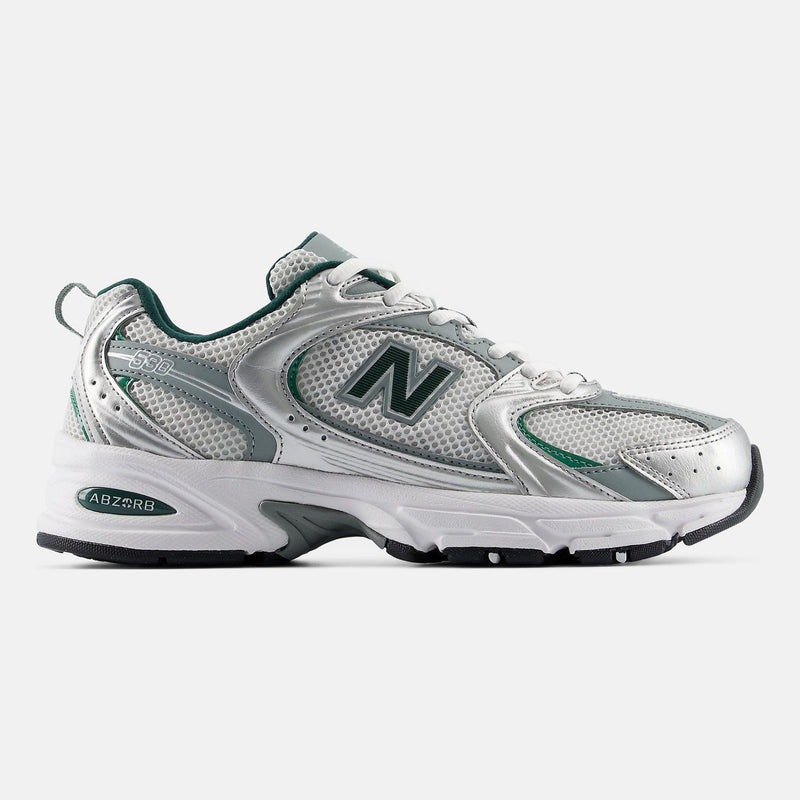 Unisex New Balance 530 Mesh Trainers - Silver Metallic with Grey Matter