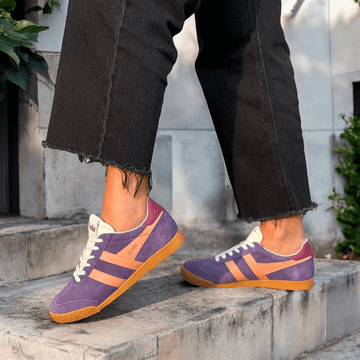 Womens Gola Elan Trainers - Plum