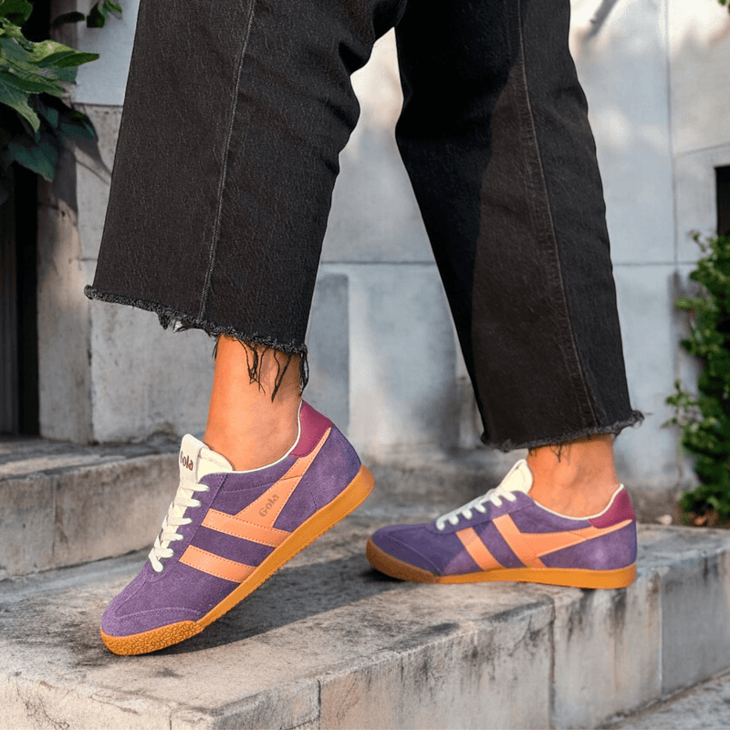 Womens Gola Elan Trainers - Plum