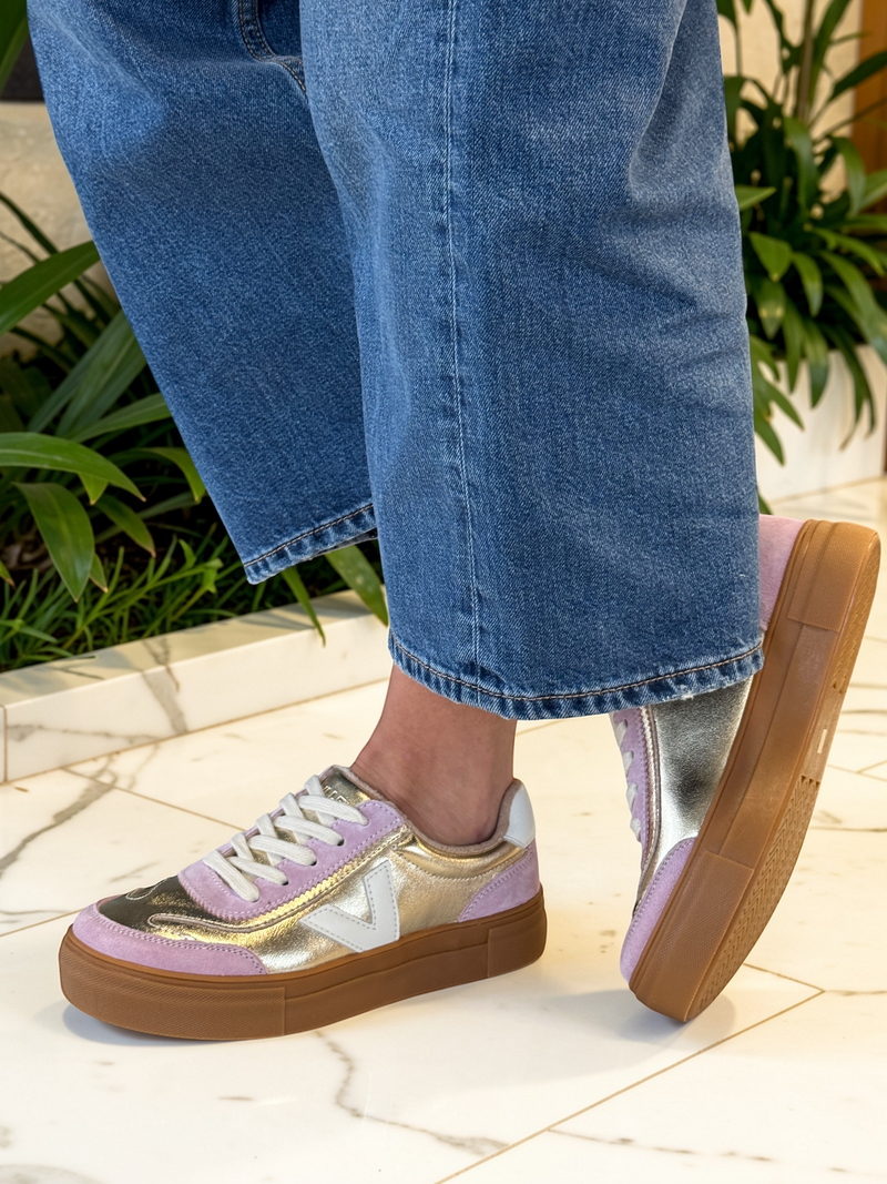 Womens Drilleys Eighty Trainers - Golden Musk