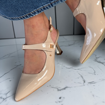 Womens Kate Appleby Parciau Pointed Toe Slingback Heels - Baileys