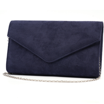 Lunar Phillipa/Pia Microfiber Clutch Bag - Navy