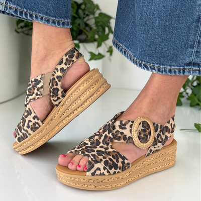 Womens Gabor 84.556 Auckland Wedge Sandal - Natural