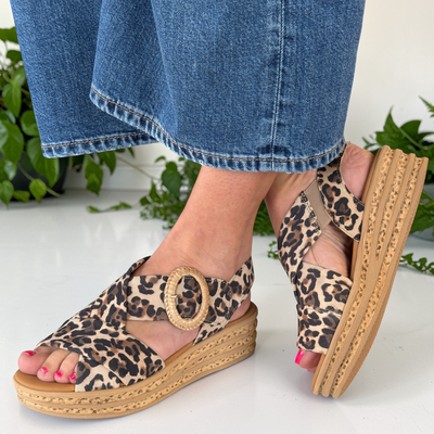 Womens Gabor 84.556 Auckland Wedge Sandal - Natural