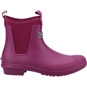Womens Cotswold Grosvenor Berry Wellingtons - Berry