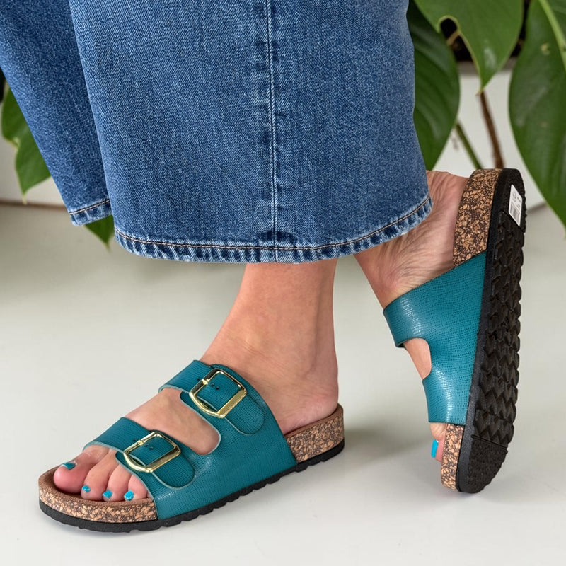 Womens Heavenly Feet Harmony2 Sandals - Ocean