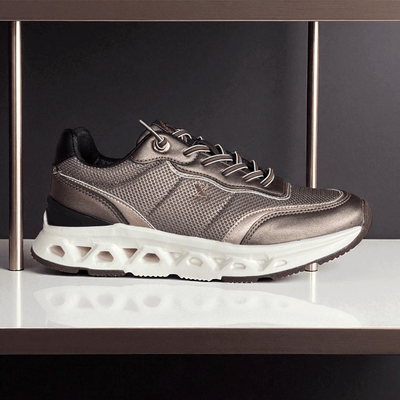 Womens Xti 144573 Bronze Sporty Sole Trainers - Bronze
