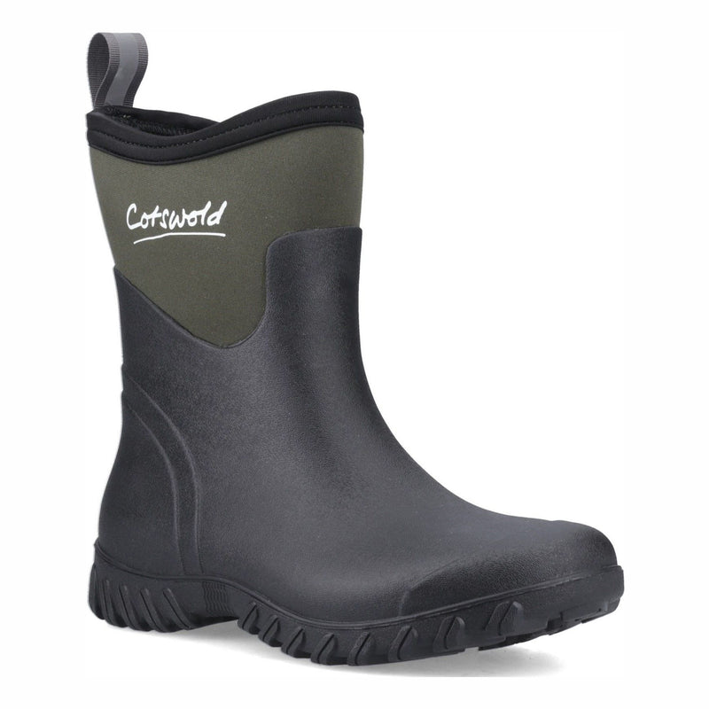 Unisex Cotswold Winfield Short Green Wellingtons - Green