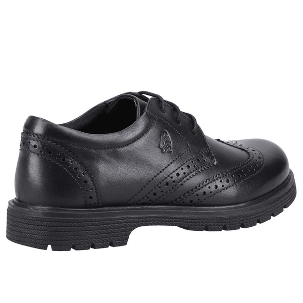 Hush Puppies Sally Junior Girls Brogue School Shoe - Black