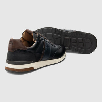 Mens Ambitious SLOW Panel Black Trainers - Black