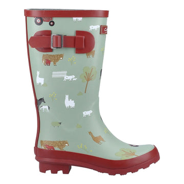 Kids Cotswold Farmyard Junior Wellingtons - Farm