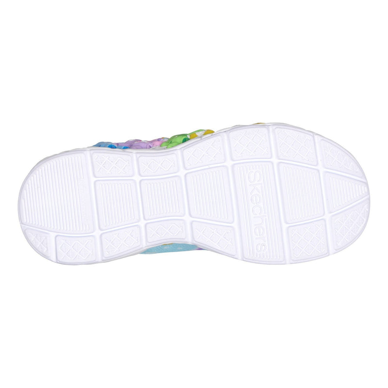 Little Kids Girls Skechers S-Lights - Hugs N Snugs Blue Care Bears Trainers - Blue