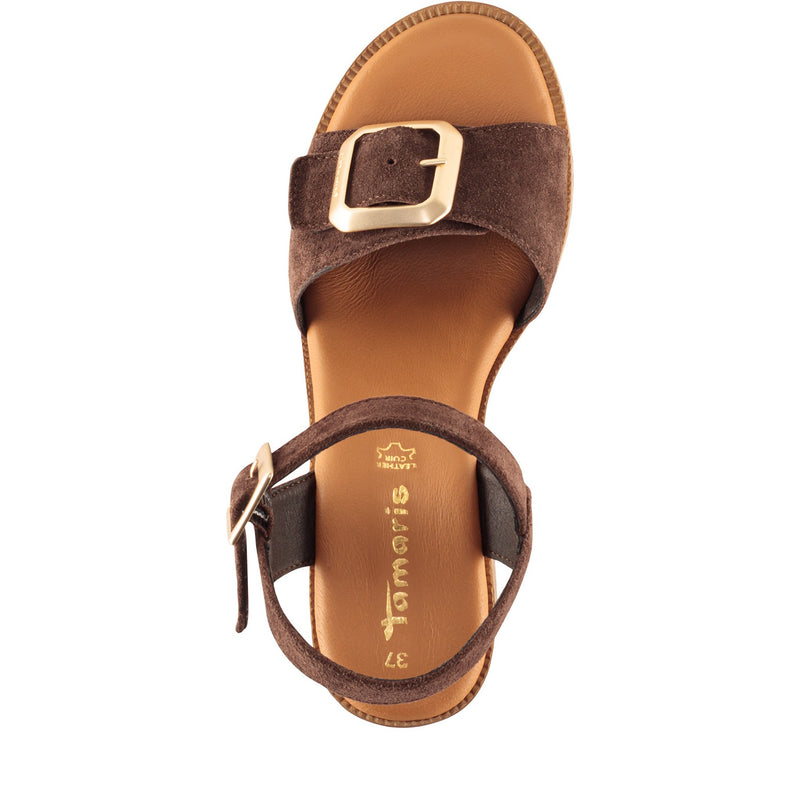 Womens Tamaris 28303 Heeled Sandals - Mocca