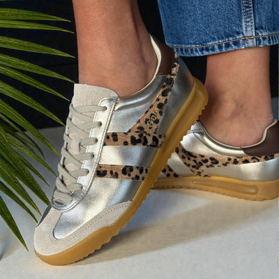 Womens Gola Torpedo Glimmer Safari Trainers - Gold