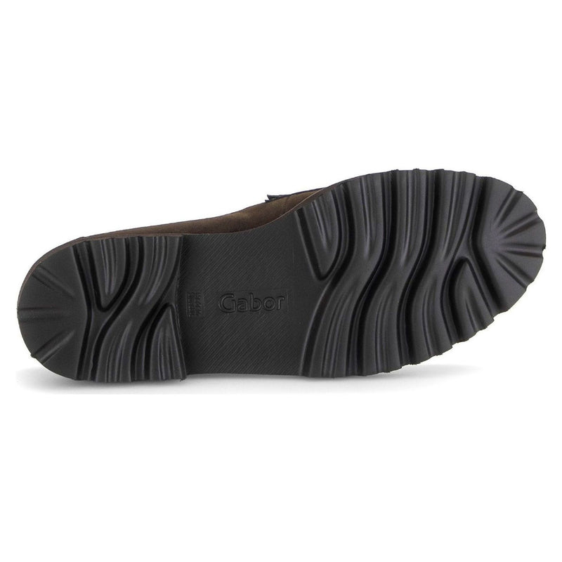 Womens Gabor 4013 Loafers - Dark Brown