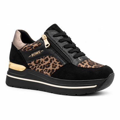 Womens Lloyd & Pryce Vernier Side Zip Trainers - Stealth