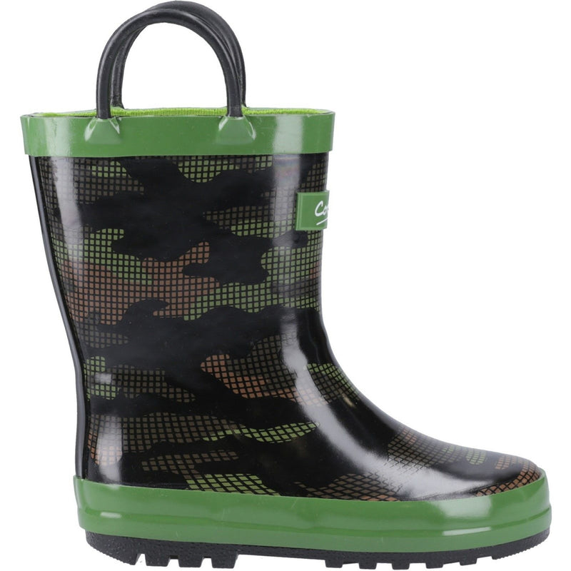 Kids Cotswold Puddle Waterproof Wellingtons - Camouflage