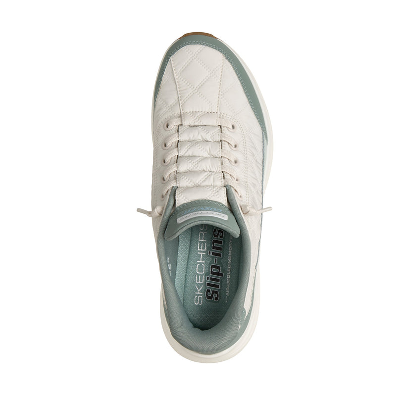 Womens Skechers 150404 Slip-In Contour Foam Trainer - Sage