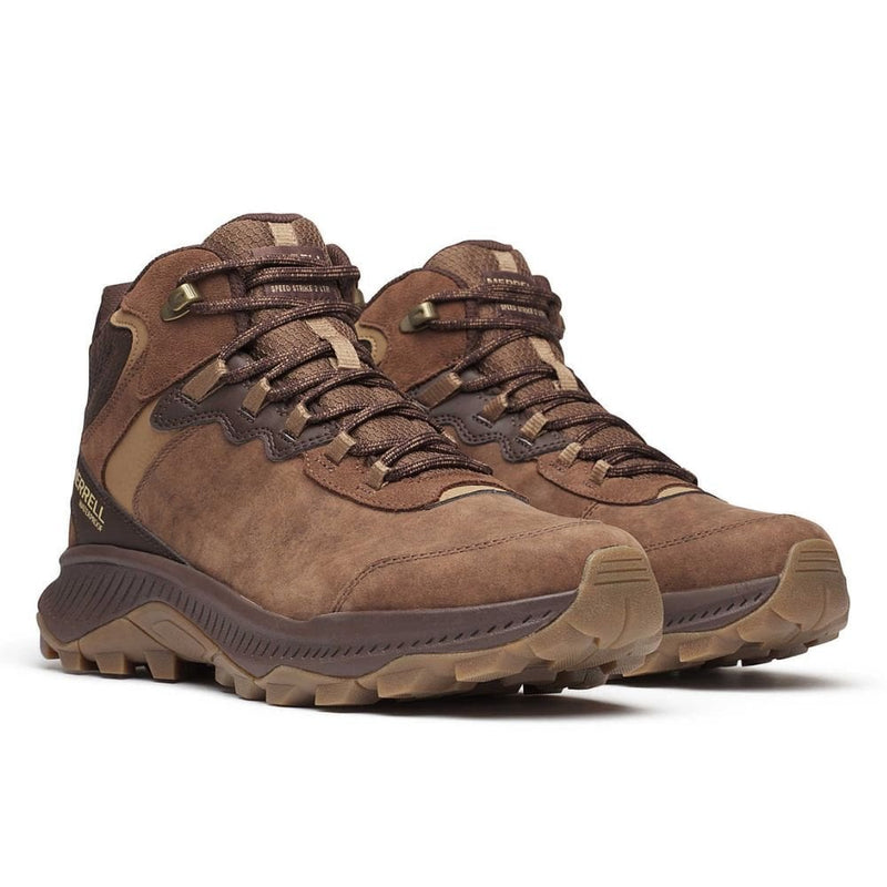Mens Merrell Speed Strike 2 Mid Leather Boots(Waterproof) - Brown Multi