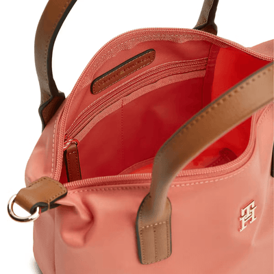 Womens Tommy Hilfiger Monogram Mini Tote Bag - Coral Clay
