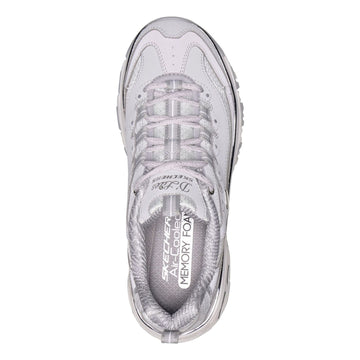 Womens Skechers 150873 D'Lites - Chrome Wave Grey Trainers - Grey