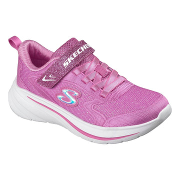 Little Kids Girls Skechers 303557L Wave 92 Trainers - Hot Pink
