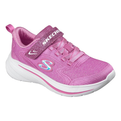 Little Kids Girls Skechers 303557L Wave 92 Trainers - Hot Pink
