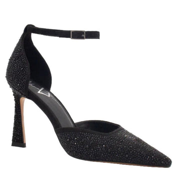 Womens Una Healy Broke MY Heart Pointed Toe Shoe - Vinyl Spark - Vinyl Spark Black