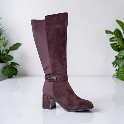 Womens Redz E647 Long Boots - Brown