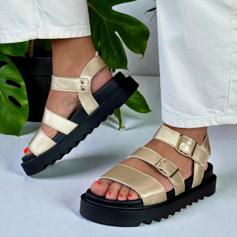 Womens Una Healy Dreams Sandals - Gold