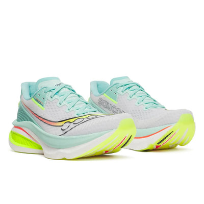 Womens Saucony S11070 Endorphin Azura Rubber Trainers - White Splash