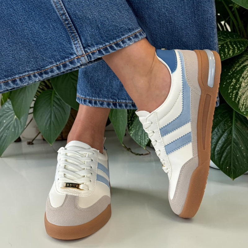 Womens Lloyd & Pryce McGhen Trainers - Bluetz Stripe