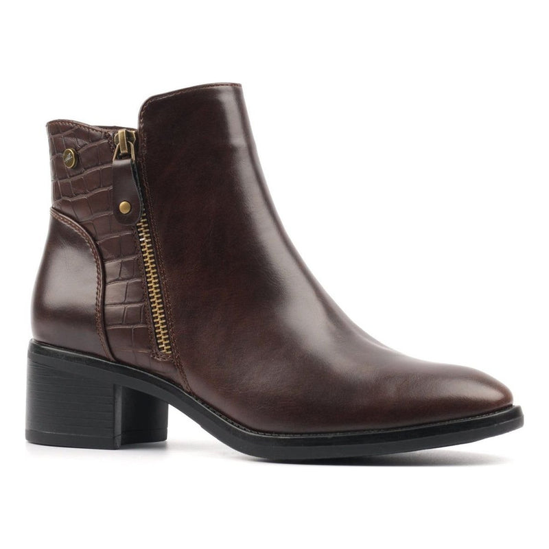 Womens Lunar Hayley Ankle Boots - Brown