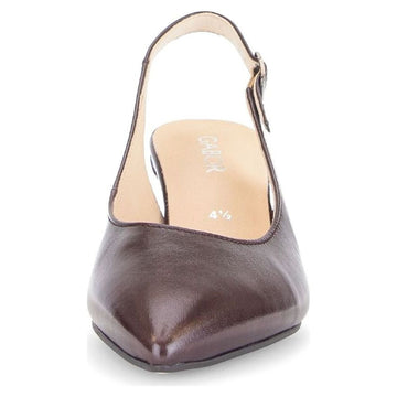 Womens Gabor 3018 Dark Brown Slingback Heels - Dark Brown