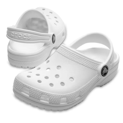 Junior Kids Crocs Classic Clog - White