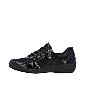 Womens Remonte R7637 Black Trainers - Black