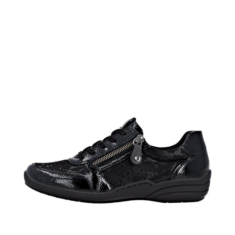 Womens Remonte R7637 Black Trainers - Black