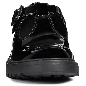 Infant Girls Geox Casey Black Patent School Shoes - Black Patent
