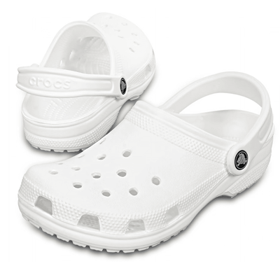 Mens Crocs Classic Clogs - White