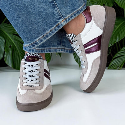 Womens Igi 2165566 Grape Trainers - Grape