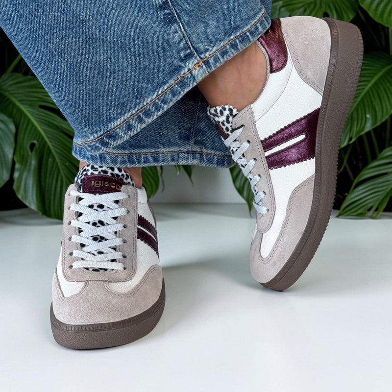 Womens Igi 2165566 Grape Trainers - Grape