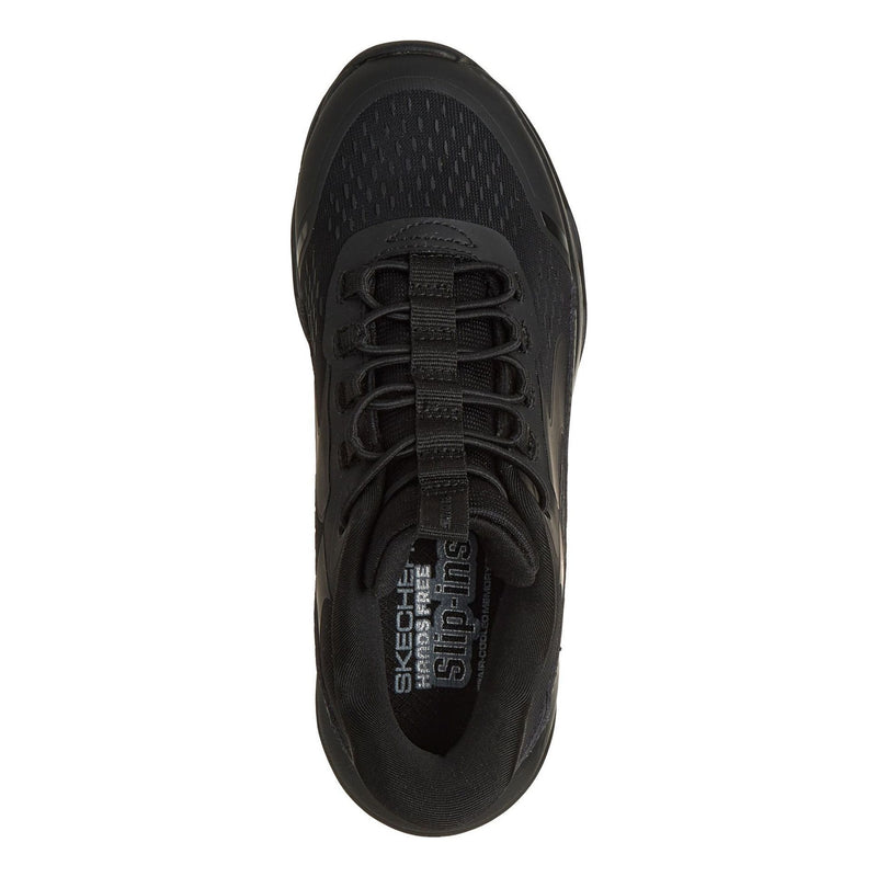 Little Kids Girls Skechers Glide-Step - Vista Lane Black Slip-Ins Trainers - Black