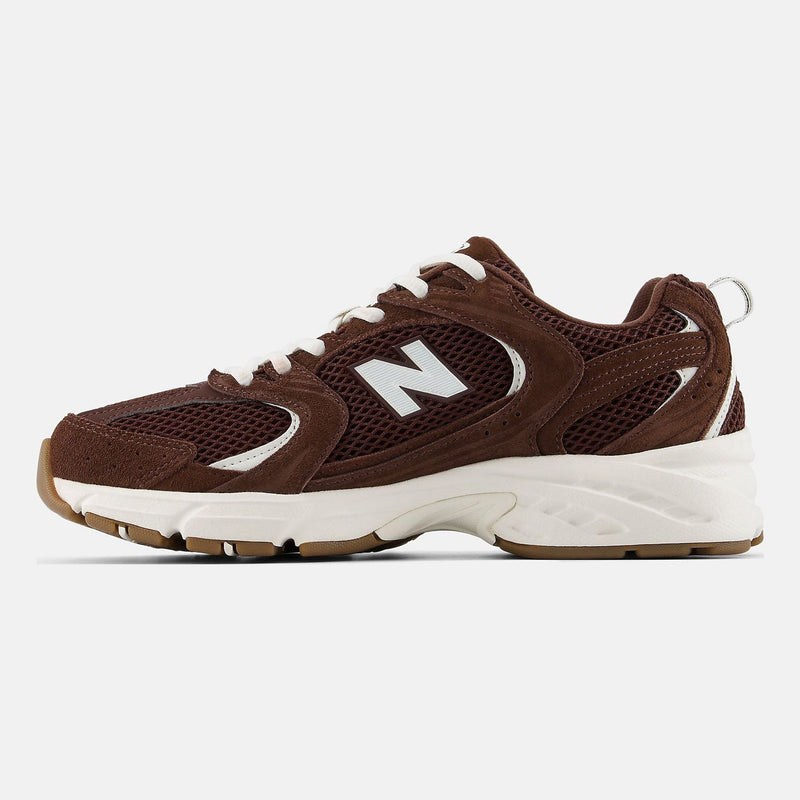 Unisex New Balance 530 Suede Trainers - Pumpernickel with Sea Salt