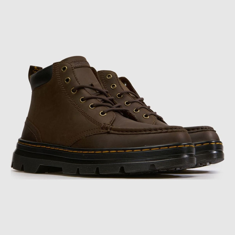 Unisex Dr. Martens Bridwell Chukka Brown Crazy Horse Leather Ankle Boots - Brown
