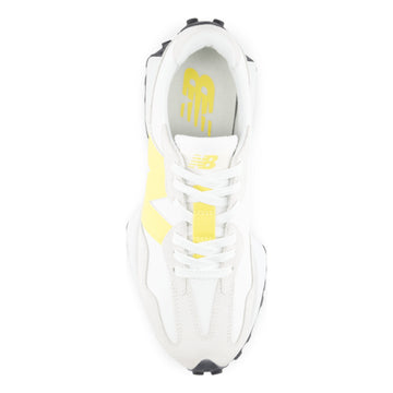 Womens New Balance 327 Trainers - White & Yellow