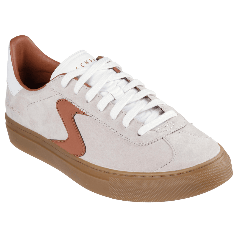 Mens Skechers Arch Fit Legend Trainers - Sand