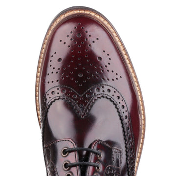 Mens Base London Woburn Formal Lace-up Shoes - Bordo