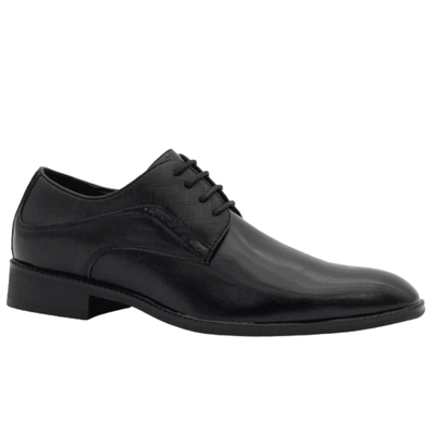 Mens Brent Shoes Halcombe Lace Up Smart Shoes - Black